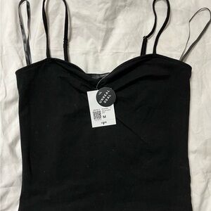 Forever 21 Black Sweetheart Spaghetti Strap Cami